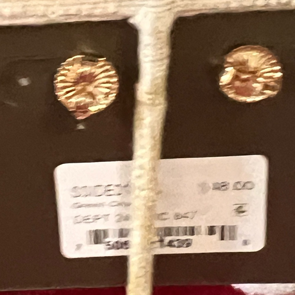 NWT Studio Barse Red and Gold Earrings #BJER - Picture 2 of 6